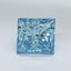 3.14 Ct. Fancy Vivid Malibu Blue Princess Lab Grown Diamond