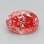 0.71 Ct. Fancy Vivid Pink Oval Lab Grown Diamond