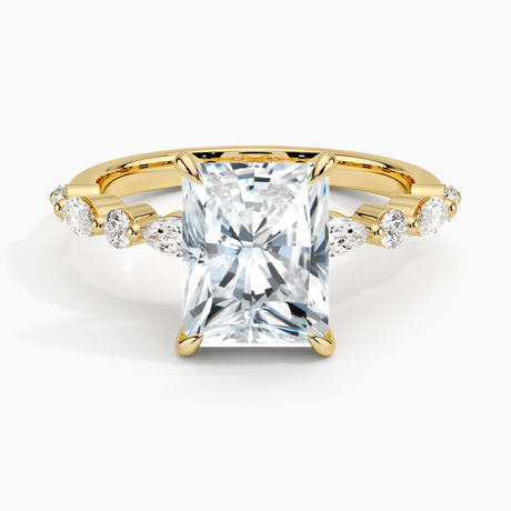 18K Yellow Gold Versailles Half Coverage Diamond Ring (1/3 ct. tw.)