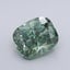1.12 Ct. Fancy Vivid  Green Cushion Lab Grown Diamond