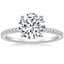 18K White Gold Ballad Three-Quarter Coverage Diamond Ring (1/4 ct. tw.), smalltop view