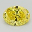 1.17 Ct. Fancy Vivid Yellow Oval Lab Grown Diamond