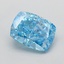 1.61 Ct. Fancy Vivid  Blue Cushion Lab Grown Diamond