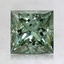 1.79 Ct. Fancy Vivid Pacific Green Princess Lab Grown Diamond