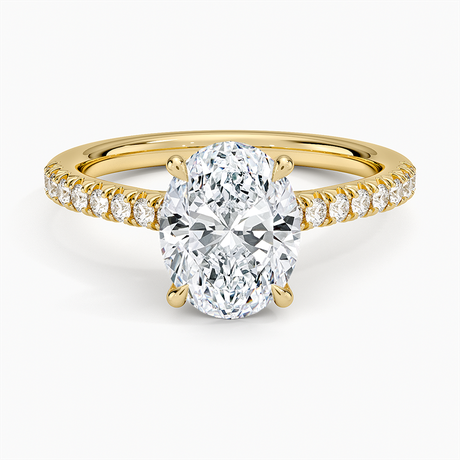 18K Yellow Gold Delicate Sienna Diamond Ring