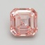 3.30 Ct. Fancy Intense Pink Asscher Lab Grown Diamond