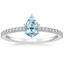 PT Aquamarine Viviana Diamond Ring (1/4 ct. tw.), smalltop view