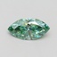 0.72 Ct. Fancy Vivid Green Marquise Lab Grown Diamond