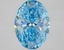 2.58 Ct. Fancy Vivid Blue Oval Lab Grown Diamond