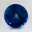 7.5mm Premium Blue Round Sapphire, smalltop view