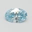 1.01 Ct. Fancy Vivid Blue Oval Lab Grown Diamond