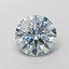 1.11 Ct. Fancy Intense  Blue Round Lab Grown Diamond
