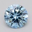 0.70 Ct. Fancy Vivid  Blue Round Lab Grown Diamond