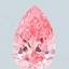 0.67 Ct. Fancy Vivid Pink Pear Lab Grown Diamond