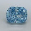 1.01 Ct. Fancy Vivid Blue Cushion Lab Grown Diamond