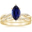 18K Yellow Gold Petite Twisted Vine Diamond Bridal Set (1/4 ct. tw.)