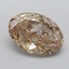 11.87 Ct. Light  Brown Oval Lab Grown Diamond