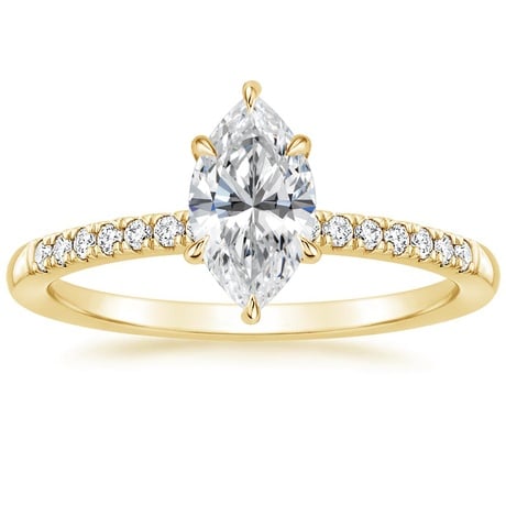 18K Yellow Gold Petite Viviana Diamond Bridal Set (1/4 ct. tw.)