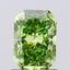 1.01 Ct. Fancy Vivid Green Radiant Lab Grown Diamond