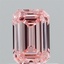 0.70 Ct. Fancy Intense  Pink Emerald Lab Grown Diamond
