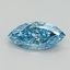 0.57 Ct. Fancy Vivid Blue Marquise Lab Grown Diamond