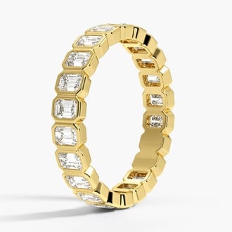 Bezel Emerald-Cut Eternity Lab Diamond Ring (1 1/2 ct. tw.)