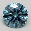 1.54 Ct. Fancy Intense Greenish Blue Round Lab Grown Diamond
