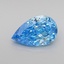1.01 Ct. Fancy Vivid Blue Pear Lab Grown Diamond