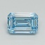 4.64 Ct. Fancy Intense Blue Emerald Lab Grown Diamond