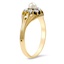 The Kamila Ring, smalltop view on a hand