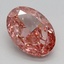 1.65 Ct. Fancy Vivid Pink Oval Lab Grown Diamond