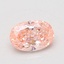 0.78 Ct. Fancy Vivid Pink Oval Lab Grown Diamond
