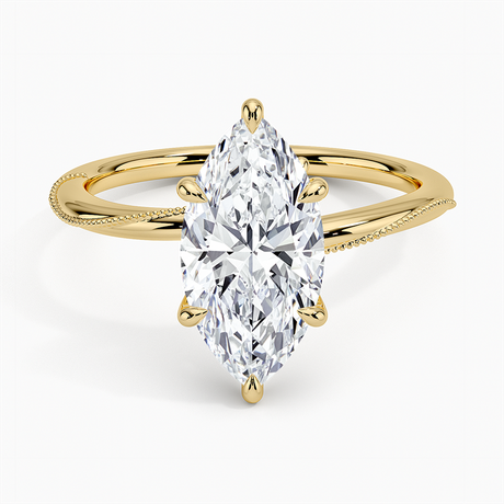 Milgrain Engagement Ring
