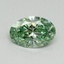 1.04 Ct. Fancy Vivid Pacific Green Oval Lab Grown Diamond