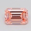 3.02 Ct. Fancy Vivid  Pink Emerald Lab Grown Diamond