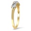 The Olympe Ring, smalltop view on a hand