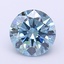 1.33 Ct. Fancy Vivid  Blue Round Lab Grown Diamond