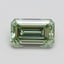0.73 Ct. Fancy Intense Pacific Green Emerald Lab Grown Diamond