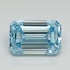 1.02 Ct. Fancy Intense Blue Emerald Lab Grown Diamond
