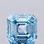 1.10 Ct. Fancy Vivid Blue Asscher Lab Grown Diamond