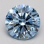 1.55 Ct. Fancy Blue Round Lab Grown Diamond