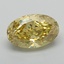 4.00 Ct. Fancy Vivid  Yellow Oval Lab Grown Diamond