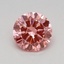 0.47 Ct. Fancy Vivid Pink Round Lab Grown Diamond