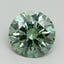 3.12 Ct. Fancy Vivid Green Round Lab Grown Diamond