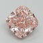 5.53 Ct. Fancy Intense Pink Cushion Lab Grown Diamond