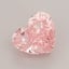 1.13 Ct. Fancy Vivid  Pink Heart Lab Grown Diamond