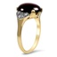 The Luann Ring, smalltop view on a hand