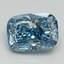 3.01 Ct. Fancy Vivid Malibu Blue Cushion Lab Grown Diamond