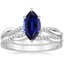 18K White Gold Petite Twisted Vine Diamond Bridal Set (1/4 ct. tw.)