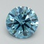 4.07 Ct. Fancy Vivid Blue Round Lab Grown Diamond
